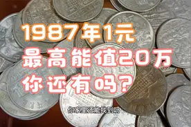 1987年的1元硬币，最高值20多万，你能找到吗？视频封面