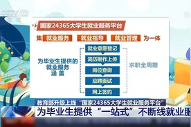毕业生记牢！一站式不断线就业服务锁定24365