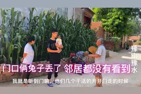 小伙家的兔子在门口丢了，监控也调不出来，莫非农村现在还有小偷