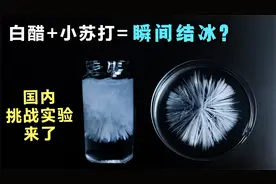据说：白醋+小苏打，能让水瞬间结冰？国内最新挑战实验来了！