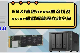 ESXi直通nvme固态硬盘给群晖做缓存及nvme做群晖普通存储空间使用视频封面