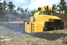 旋转轮胎：24轮的货车运送货物，车身太长，导致转向成障碍