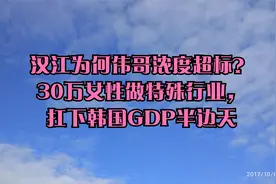 汉江为何伟哥浓度超标？30万女性做特殊行业，扛下韩国GDP半边天视频封面