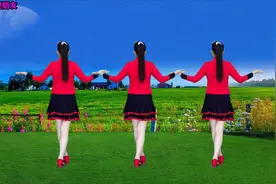 广场舞《爹娘的恩情还不够》简单大众舞步背面演示，学跳更方便