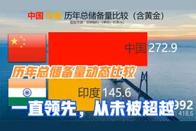 中印总储备量历年动态比较（含黄金）：一直就领先，从未被超越视频封面