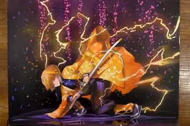 手绘鬼灭之刃我妻善逸