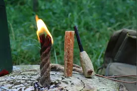 制作一根可燃烧25分钟的野营多功能麻绳火把