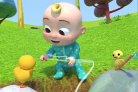 幼儿益智动漫：小鸭子很好奇，钓鱼好玩嘛，我们一起吧