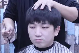 本来是个锅盖头，被理发师烫了一下，没想到发型效果差别这么大