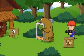 怪物萌萌：熊出没 光头强守卫小木屋 保护家园 游戏