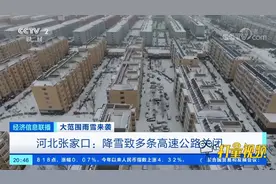河北张家口：降雪致多条高速公路关闭|经济信息联播