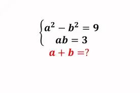 数学奥林匹克竞赛题，已知a平方+b平方和a乘b的值，求a+b视频封面
