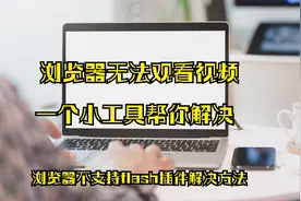 浏览器无法观看网页视频，教学视频，一个小工具帮你解决视频封面