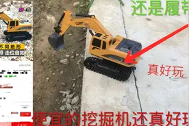 开箱拼多多上30元包邮的遥控挖掘机，竟然还是遥控履带！太好玩了视频封面