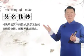 轻松学成语|莫名其妙