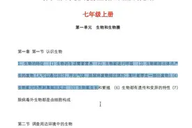 生物纳入中考成绩，七年级就可以开始背了！