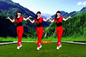 《山坡坡》欢快大秧歌舞，山东妹子跳的真好看