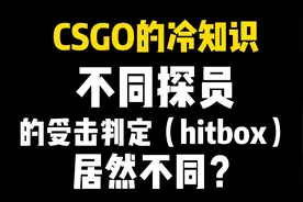 CSGO中不同探员皮肤的hitbox居然不同？
#csgo  #游戏日常