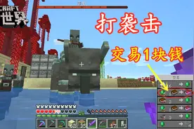 我的世界1.16诡异生存35 -打袭击荣获村庄英雄，交易超低价,1块钱