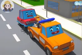 0-6岁的孩子们喜欢看的挖掘机工程车工地施工动画视频