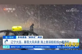 辽宁大连：暴雪大风来袭，海上客滚船航线一度停航|第一时间视频封面