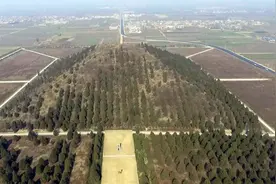 航拍陕西关中西汉十二座帝王陵墓