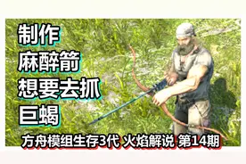 方舟模组生存3代 火焰解说 第14期 制作麻醉箭 想要去抓巨蝎