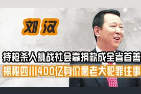 身价400亿黑老大刘汉，当街杀人挑战社会底线，靠捐款成四川首善视频封面
