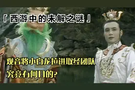 观音菩萨为何把小白龙加进取经团队！原来她在谋划一个更大的局