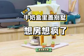 在牛奶盒里盖了一栋别墅，竟然还带车库！视频封面