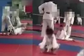 90分钟过肩摔27次：台湾7岁男童被柔道教练摔成脑死亡 监拍曝光视频封面