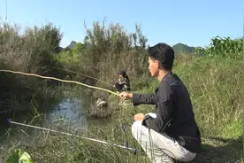 95后美女钓鱼每次都是大丰收，小莫不服气发起挑战，场面太精彩了视频封面