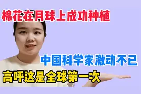 棉花在月球上成功种植，中国科学家激动不已，高呼这是全球第一次视频封面
