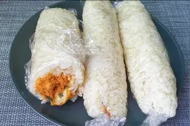 糯米饭团，街边很受欢迎的早餐，才知道做法这么简单，学会可摆摊