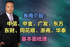 券商股中信、中金、广发、东方、东财、同花顺、浙商、华泰基本面视频封面