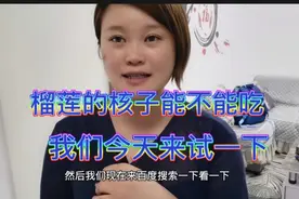 榴莲核到底能不能吃，味道怎么样，我们尝试烤一下吃吃看视频封面