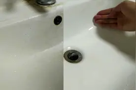 洗手池上的污渍难清理，清洁剂不好用，教你两个简单实用的好妙招视频封面