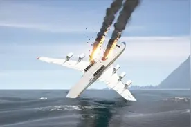 巨型飞机安-225，紧急避让A380飞机，在海面上着陆丨XP11/GT