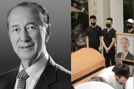 赌王何鸿燊正式下葬，二房何猷龙手捧遗照，长孙之父已有第二胎视频封面