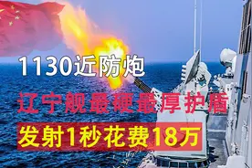 1130世界首门万发近防炮，打击1秒花费18万，辽宁舰最硬最厚护盾