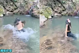 那些挺突然的尴尬瞬间：小姐姐在水边拍照，脚一滑差点社死了视频封面