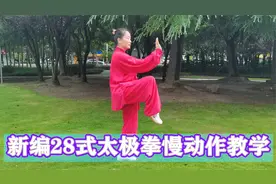 新编28式太极拳慢动作讲解教学