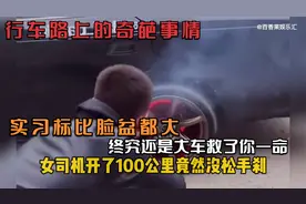 行车路上的奇葩事情，实习标比脸盆都大，终究还是大车救了你一命视频封面