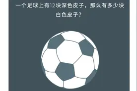 初中数学，一个足球上的12块深色皮，那有多少块白色皮？视频封面