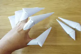 爪子折纸，最犀利的指甲套折法，戴上它马上穿越为白骨精视频封面