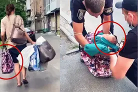 实拍：乌克兰一周大男婴被母亲塞袋子里外出！传出哭声获救！视频封面
