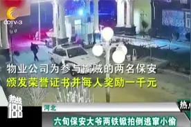邢台：六旬保安大爷两铁锨拍倒逃窜小偷 物业奖励大爷一千元视频封面