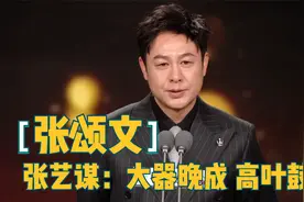 张艺谋评张颂文大器晚成，“大嫂”高叶台下鼓掌！众星评价张颂文视频封面