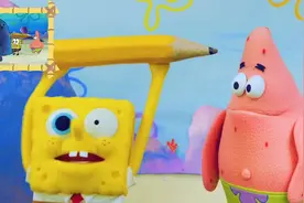 海绵宝宝与铅笔人的大战 两人手拿魔法铅笔 最终谁会消灭对方呢视频封面