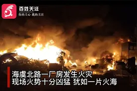 江苏常熟一厂房发生火灾瞬间化为火海 熊熊火光照亮半边天视频封面